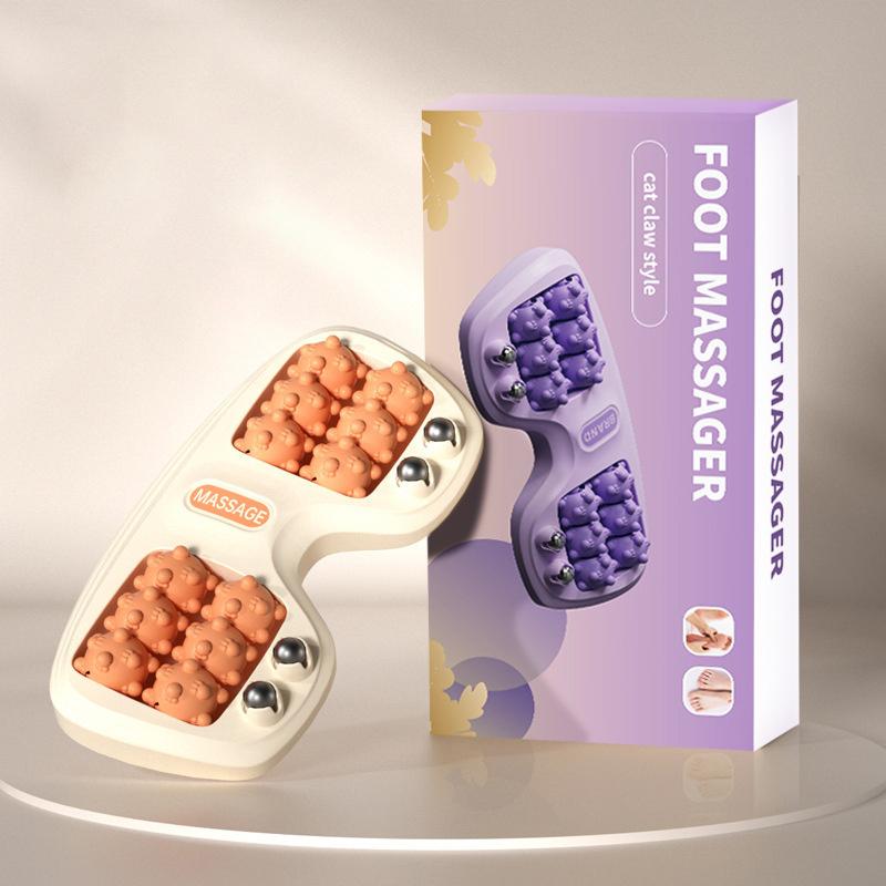 Foot Roller Massager Foot Massage Magnetic Bead Roller Multi-Point Foot Massage Foot Therapy Rubbing Foot Massager Tri Color
