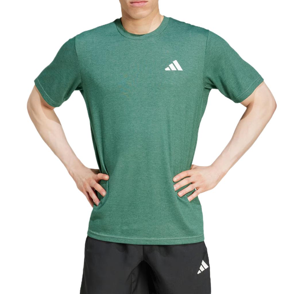 adidas Essentials Climacool Comfortable Versatile Fashionable Short Sleeve T-Shirt Men Tops Green JD0174