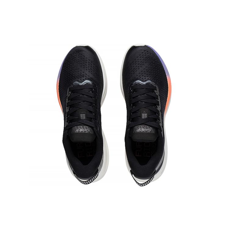 New LINING Furious Rider 6.0 Running Shoes Women's Low Top Phantom Black/Purple/Orange ARZS004-17