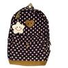 Schoolbag New Korean Retro Polka Dot Backpack Campus Versatile Lightweight High School Student Schoolbag Women's Leisure Travel Backpack