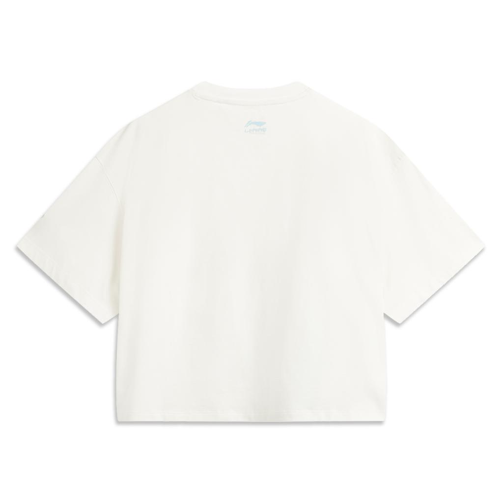 Li Ning X Disney Toy Story Série Grafické Americké Vintage Ležérní Móda Pohodlné Prodyšné Volné Tričko s Kulatým Výstřihem a Krátkým Rukávem AHSV690-1