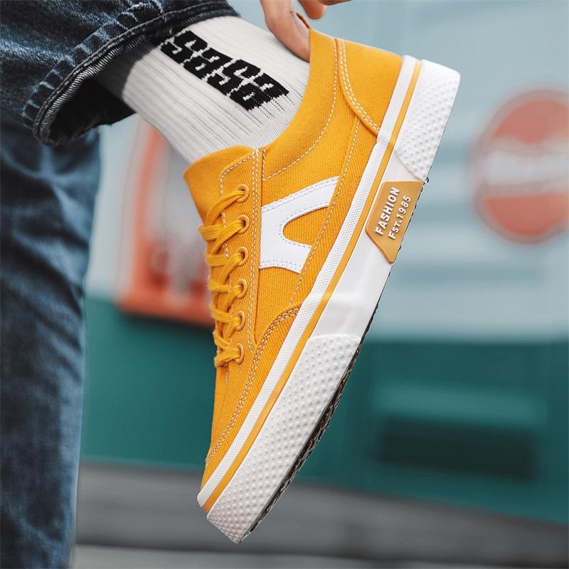 Men's Casual Canvas Shoe Tennis Trainers Running Sport Shoes Male Skate Flats Versatile Simple Design Soft Walking Sneaker 39-44
