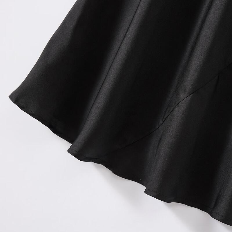 Mulberry Silk Satin V-Neck Camisole Dress