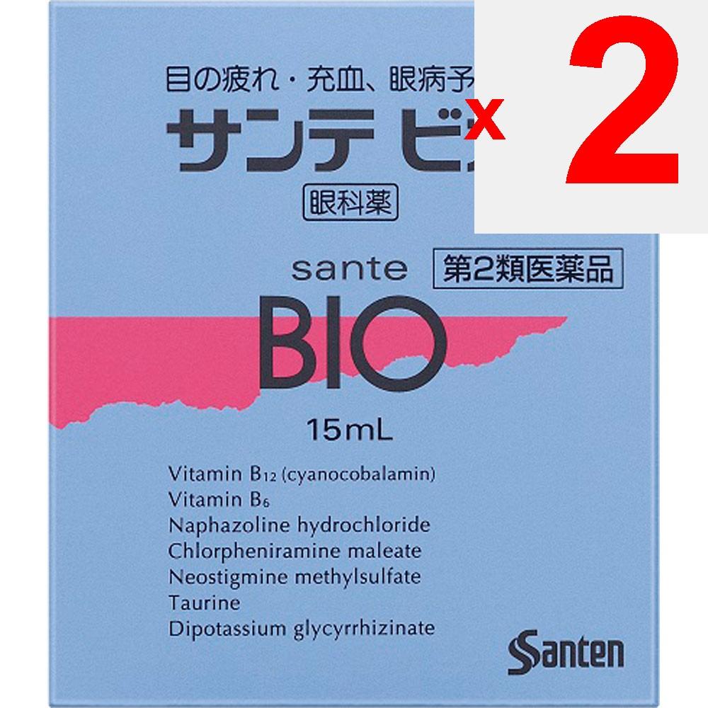 Santen Pharmaceutical Sante Bio 15mL Eye Strain & Fatigued Eyes Eye Drops Indications: Eye fatigue, conjunctival hyperemia, prevention of eye diseases
