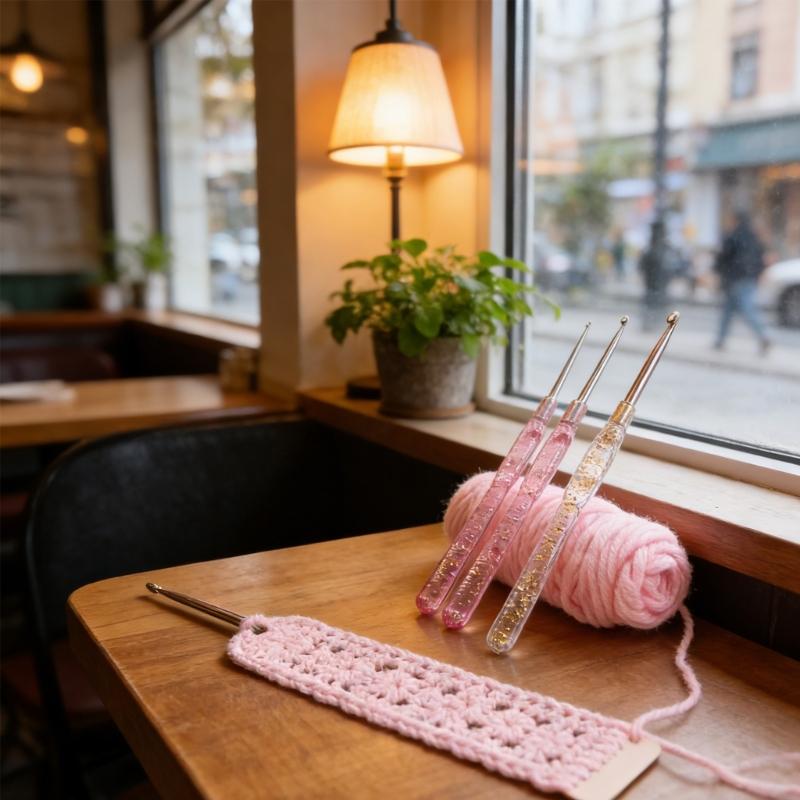 Multiple Size Crochet Hook Set with Gauges Storage Bag Ergonomic Handle Efficient Knitting Projects Solution