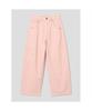 Saendeusaundeu (Unisex) Wide Balloon Fit Work Denim Pink