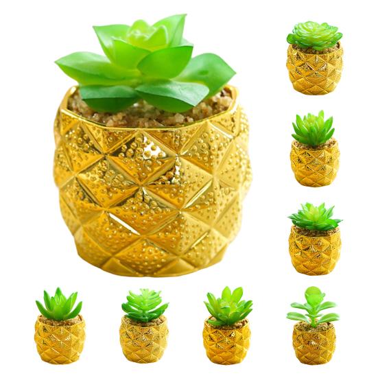 Langlebige künstliche Topfpflanzen mit feiner Textur, tolle künstliche Sukkulenten-Simulationsdekoration