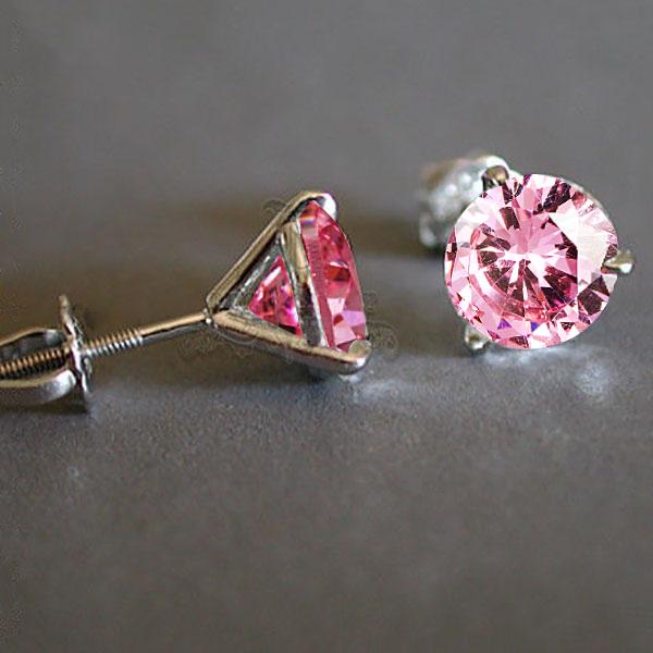 Set 5 Paia Orecchini In Argento Sterling 925 Con Zirconia Cubica - Rotondi 3-7mm - Anallergici