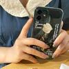 Ins Korea Japan Weiße Rose Druck Handyhülle für Iphone 13 Pro Max 12 11 Xr X Xs Max 7 8 Plus Se Weiche transparente Tpu-Abdeckung