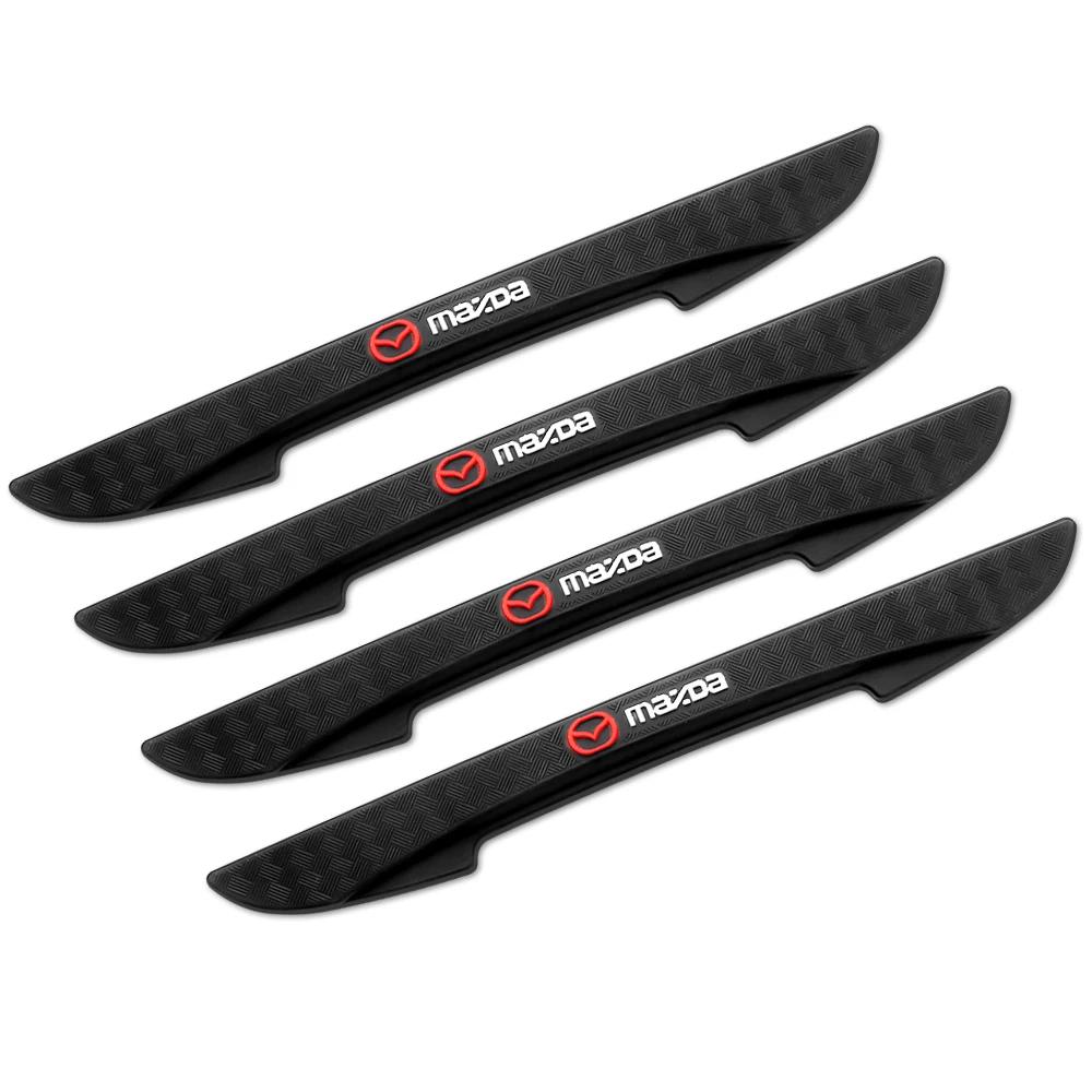 2025 Hot 4PC Car Door Anti-collision Strip Bumper Protection Sticker Rear View Mirror Anti-scratch Parts For Mazda 3 6 7 MS Demi