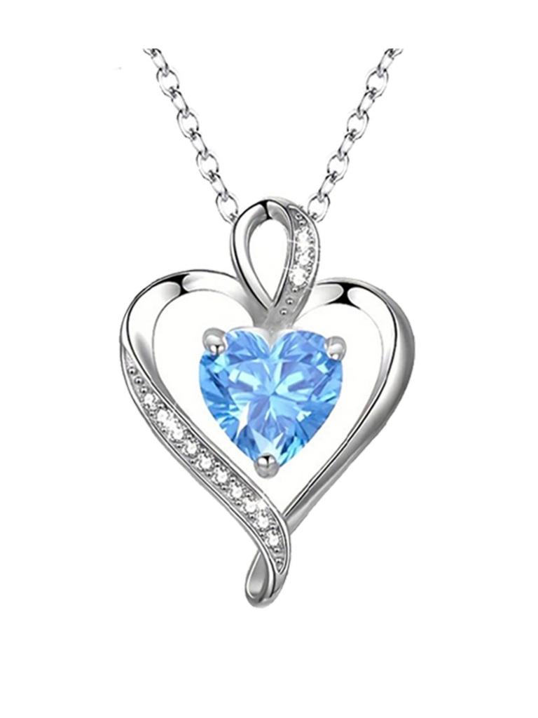 520 Valentine Gift For Women Zircon Heart Pendant Clavicle Chain Exquisite Love Necklace Jewelry