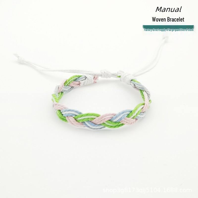 Colorful Handmade Artistic Woven Bracelet for Couples and Students