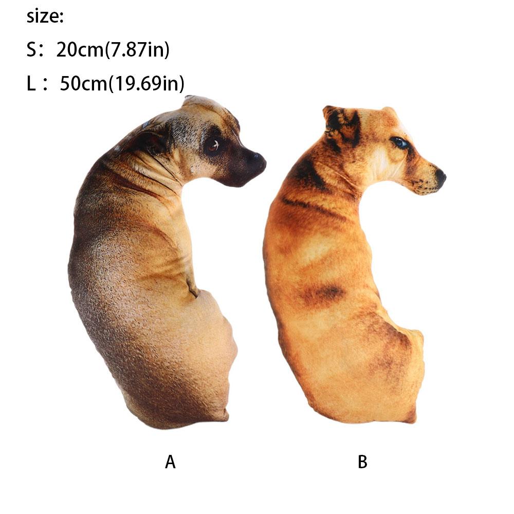 3D Lifelike Animal Throw Pillow Plush Cushion Hound Dog Pillow  Office