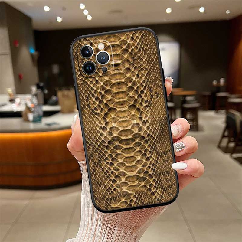 UP46 Slangenhuid DIY Tekening Nieuwe High-End Schelp Telefoonhoesje voor Xiaomi Poco F8 M4 M5 M6 M7 X3 X6 X7 Pro GT NFC Ultra