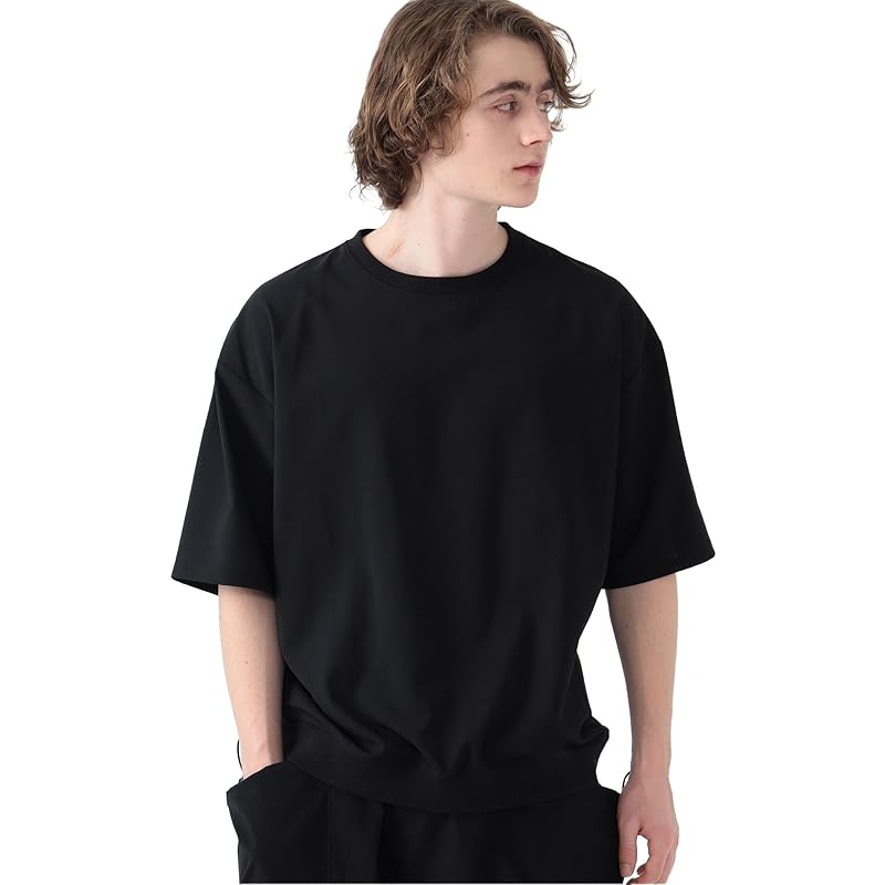 

[Beams Heart] S/S TEE polyester toro short sleeve T-shirt men s BLACK S