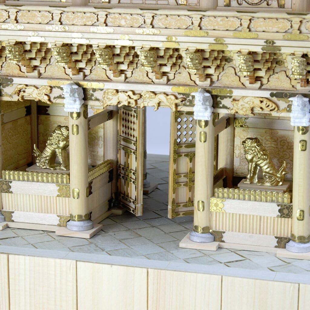 Woody Joe 1/50 Nikko Toshogu Shrine Yomeimon Gate Wooden Model Assembly Kit (Building)