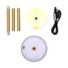 Cordless Desk Lamp 3 Height Adjustable Touch Switch Metal USB Rechargeable Night Light For Home Office Bedroom