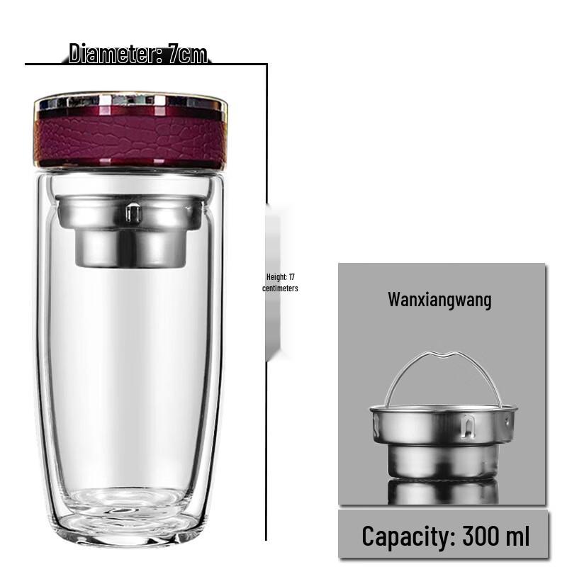Changqi Double-Layer Glass Tea Infuser Cup