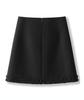 2026 Winter Women's Gray A-Line Skirt: High-Waisted, Slimming, Lace-Pleated Short Skirt for Petites