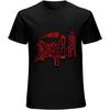Xhaxhi Men's T-Shirt Death Band Scream Bloody Gore Men's Short Sleeve T-Shirt Crew Neck Cotton Lightweight Loose Fit(1)