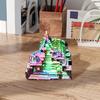 Decorarea turnului cristalin de bismut Vindecare Piatra naturala Echilibrare energetica Chakra Terapie Meditatie Ornament piramidal de bismut din metal
