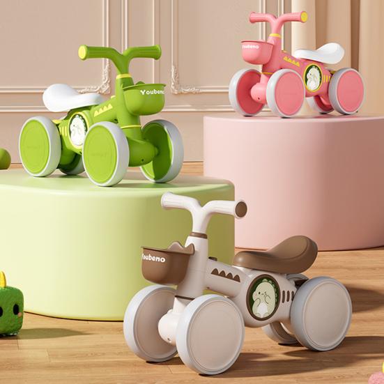 Baby Balance Bike for Toddlers 12-24 Months Comfortable Silent Wheels Balance Bike Adjustable Seat Anti-Rollover Lightweight First Bike Toddler