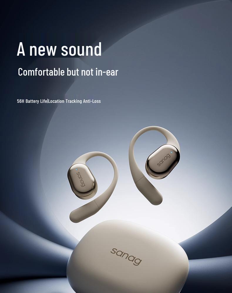 Sanag C16S Ear-Hook Bluetooth Headphones: Open-Ear Design, Ultra-Long Battery Life, 2025 Model
