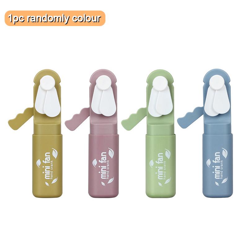 Bærbar Håndholdt Vifte Håndtrykksvifte Mini Bærbar Vifte Uten Batteri Husholdnings Søt Vifte Kjøling Holdt Vifte