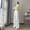 HSTYLE Women's High-Waisted Drapey Wide-Leg Pants