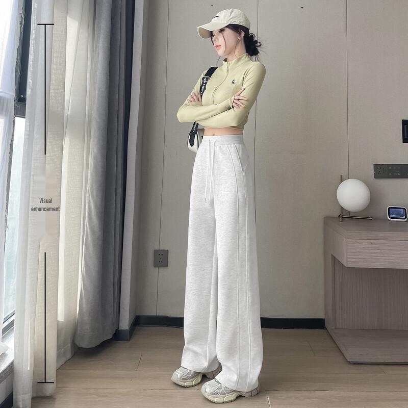 HSTYLE Women's High-Waisted Drapey Wide-Leg Pants