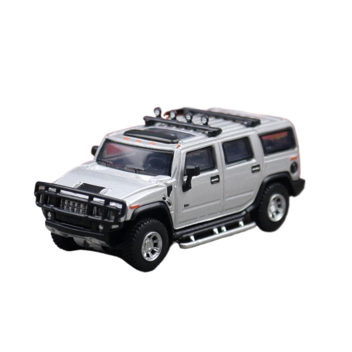

Масштаб 1/64 Модель игрушечного автомобиля внедорожника Hummer H2 JKM 1:64 Внедорожный Спорт Миниатюрный Автомобиль Свободные Колеса Литой Сплав Коллекция Подарок Дети серебряный