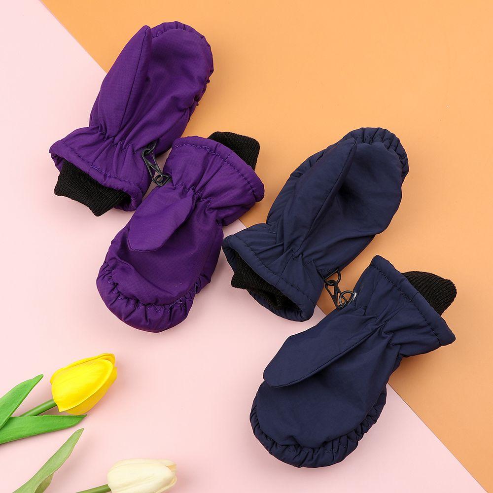 Must Thicken Warm Windproof Waterproof Children Ski Gloves Snow Snowboard Long-sleeved Mitten