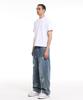 CREAM SODA LAB Men'S Standard Fit Cropped Short Sleeve Tee White