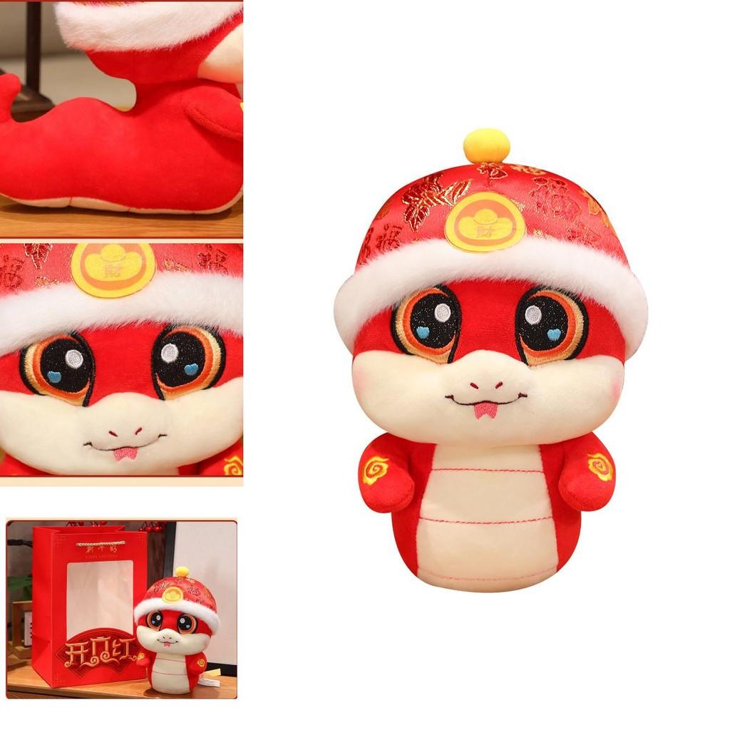 Adorable 2025 Snake Year Plush Toy Soft Cuddly Snake Doll For New Year Celebrations