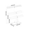 Space Saving Clear Display Shelf Acrylic Jewelry Stand for Displaying Necklaces and Bracelets Jewellery Storage Rack