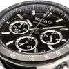[Seiko] Seiko 1 5 Second Chronograph Quartz Chronograph Quartz Watch Men S Sbtr021 Black Leather [genuine domeStic Product]