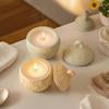 3D Embossed Pattern Snowflake Candle Cup Mold Ball Shape Berry Embossed Jar Mold  Easy Demold
