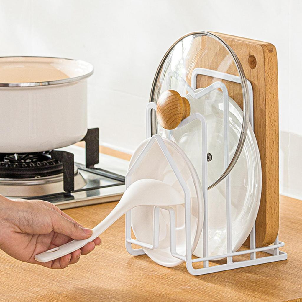 Kitchen Pot Lid Holder Organizer, Rack Cutting Boards, Bakeware, Reusable Containers,