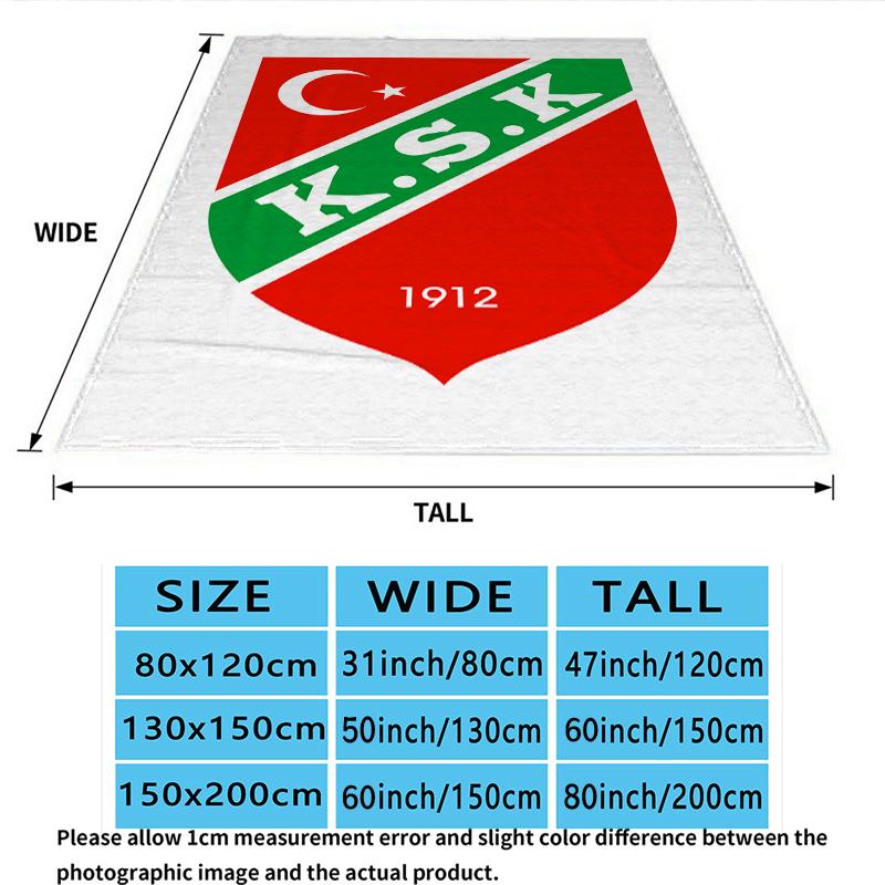 Kocaelispor Kulb Print Flannel Blanket, High quality Comfortable for All Seasons, Home Decor, Warmth and Comfort, Perfect for Christmas Gifts