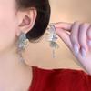 Super Flash Smart Butterfly Earrings, High-End Light Luxury Niche Earrings, Hollow Design Earrings, Super Fairy Tassel Earrings.