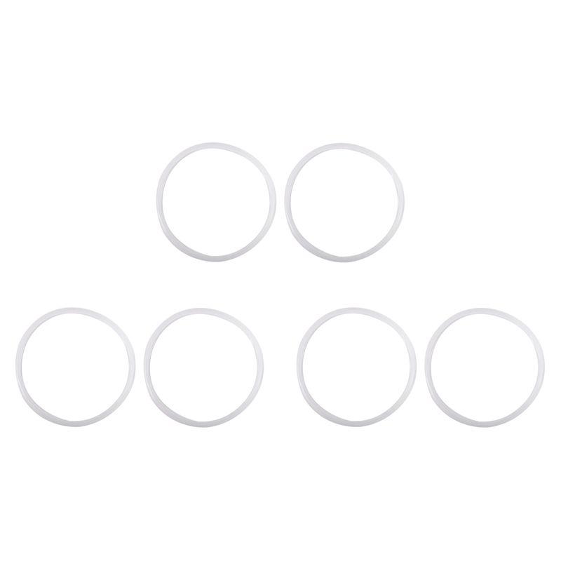 

6 Pcs Rubber Gasket Seal Ring 20Cm Inner Dia For 4L Pressure Cooker-B61B белый