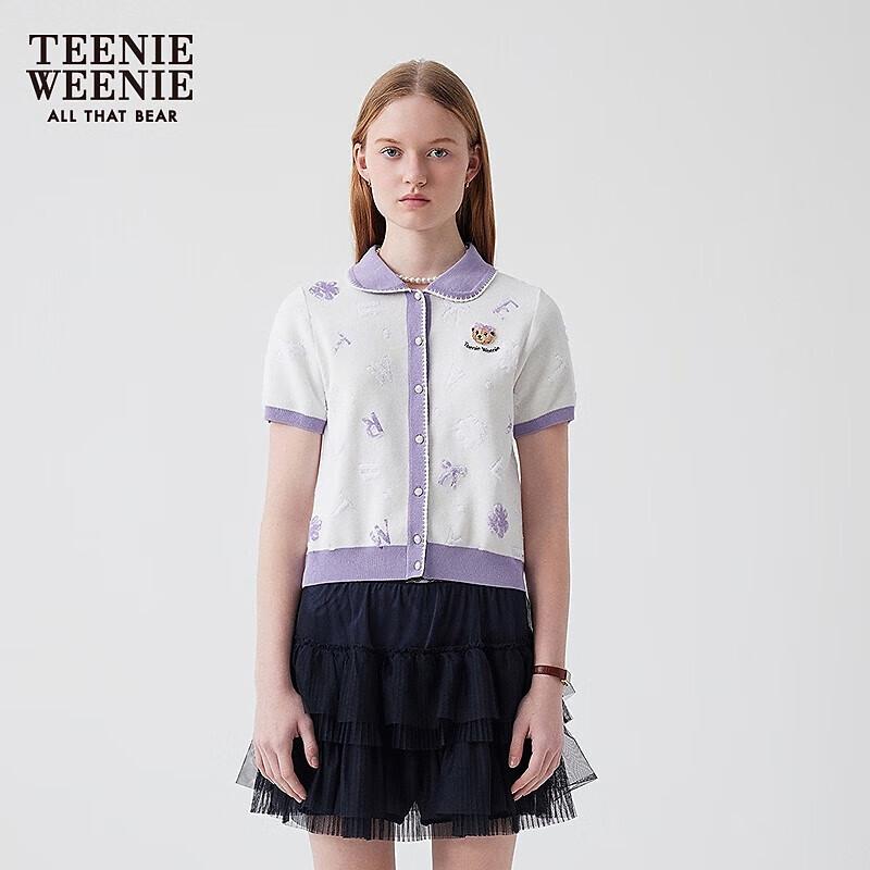 

Teenie Weenie Женский милый преппи-поло с коротким рукавом из трикотажа S