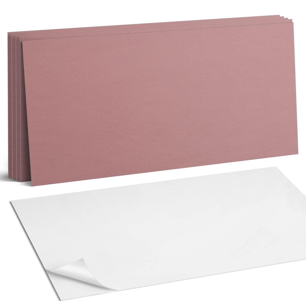 Decorative Self-Adhesive Vinyl Wall Tiles Color Pink 6X60X30 Cm