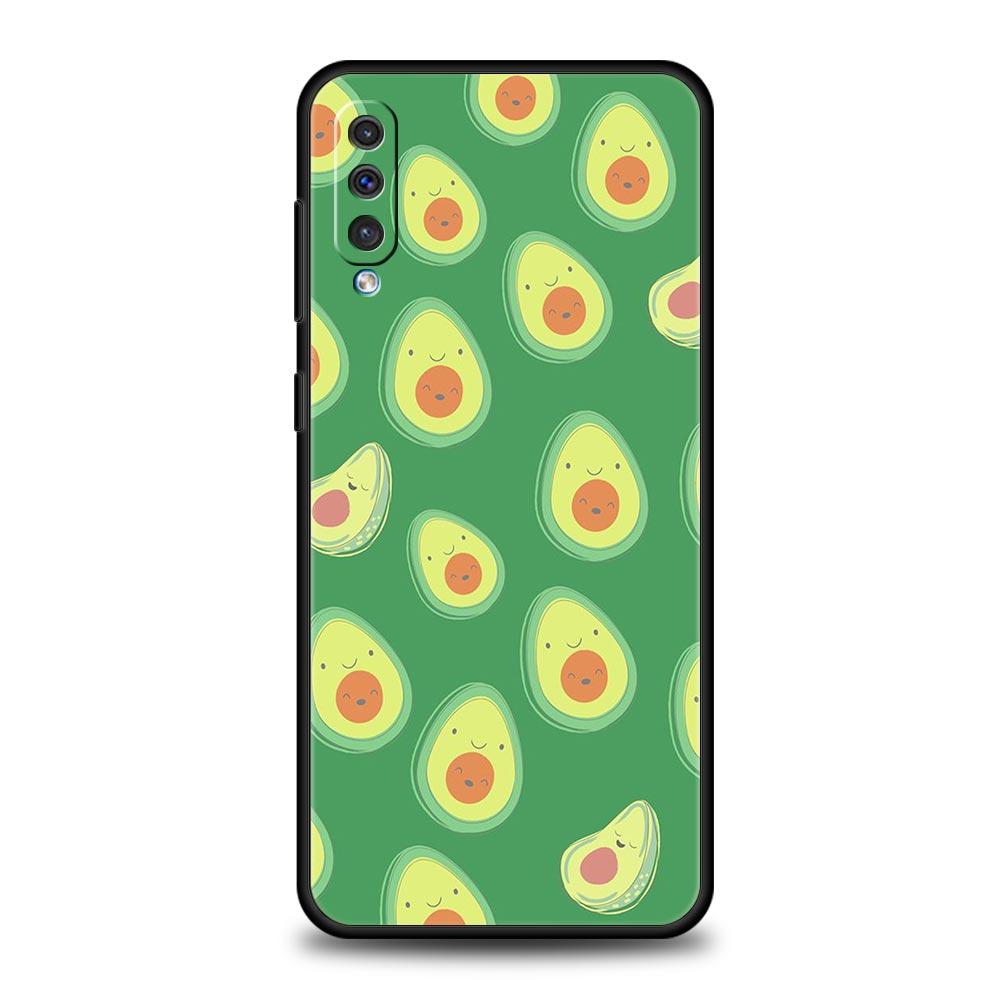 Cute Avocado Phone Case for Samsung Galaxy A56 A36 A26 A16 A34 A24 A42 A22 A20 A12 A40 A30 A10 5G Soft TPU Cover Shell Funda Bag