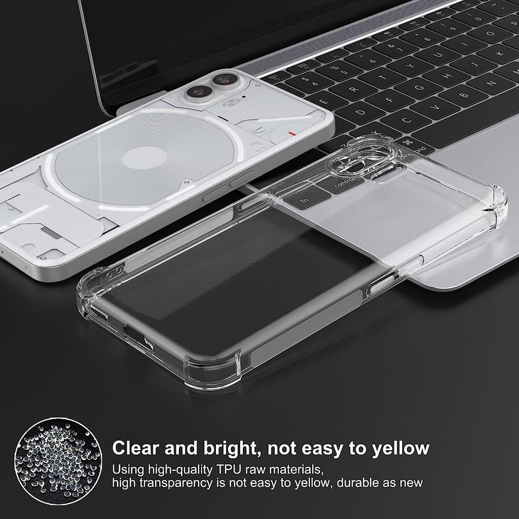 Thick Shockproof Clear Case for No thing Phone 1 2 2A Plus 3A Pro Nothing CMF Phone 1 2 3 2a 3a Pro Soft Cover Case