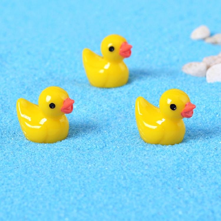 Tiny Resin Duck 50pcs/lot Cute Mini Duck for Micro Landscape DIY Dollhouse