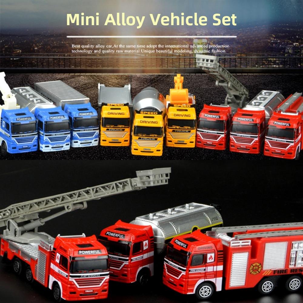 High Quality 1:64 Fire Truck Multistyles Alloy Simulation Firefighting Diecast Rescue Engineering Vehicle