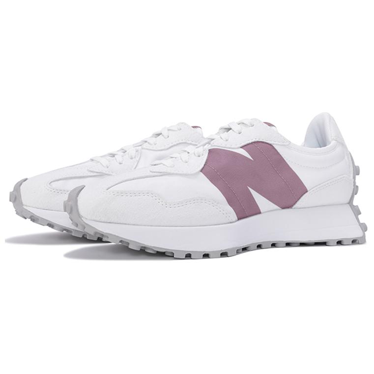 New Balance Nb 327 Comfortable Versatile Low-Top Casual Shoes Unisex sneaker White Purple Gray WS327WGP