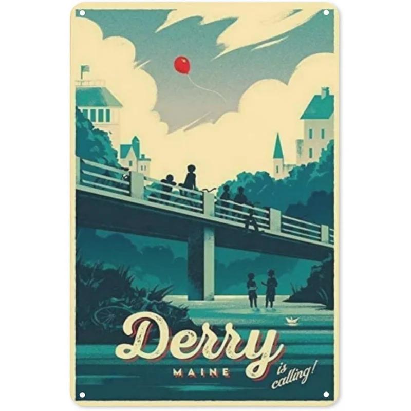 Metal Tin Signs Budapest Dublin Wall Decoration Plaque Vintage Art Poster Iron Painting for Man Cave Home Cafe Garden Club Ba