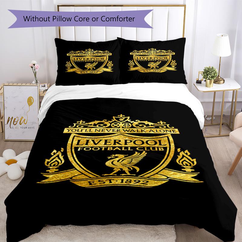 Liverpool Football Club Bedding Set Breathable Duvet Cover With Pillowcases Home Decoration Birthday Gift